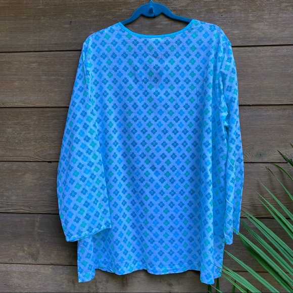 J. Jill Notched Neck Cotton Tunic - NWT - Picture 3 of 8